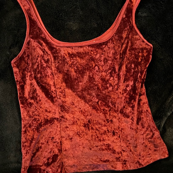 Victoria's Secret Tops - Velvet Red Tank Top Victoria secret 90’s vintage